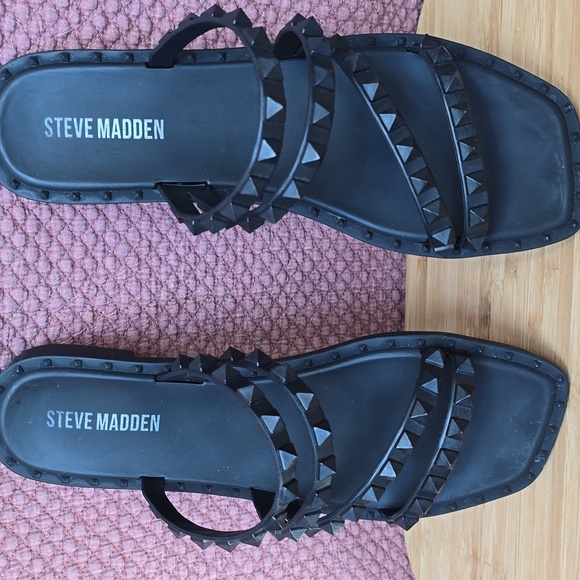 Steve Madden Skyler J Slip On Studded Slide Sandals - Picture 3 of 13